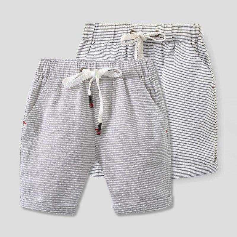 [513325] - Bawahan Pendek / Celana Style Santai Anak Import - Motif Rope Line