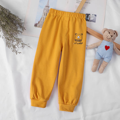 [514120] - Bawahan Panjang Import / Celana Jogger Fashion Anak - Motif Baby Animal