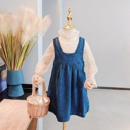 [507119] - Dress Fashion Anak Perempuan Import - Motif Tutu Polkadot