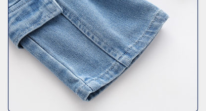 [513303] - Bawahan Pendek / Celana Jeans Anak Import - Motif Pocket Line