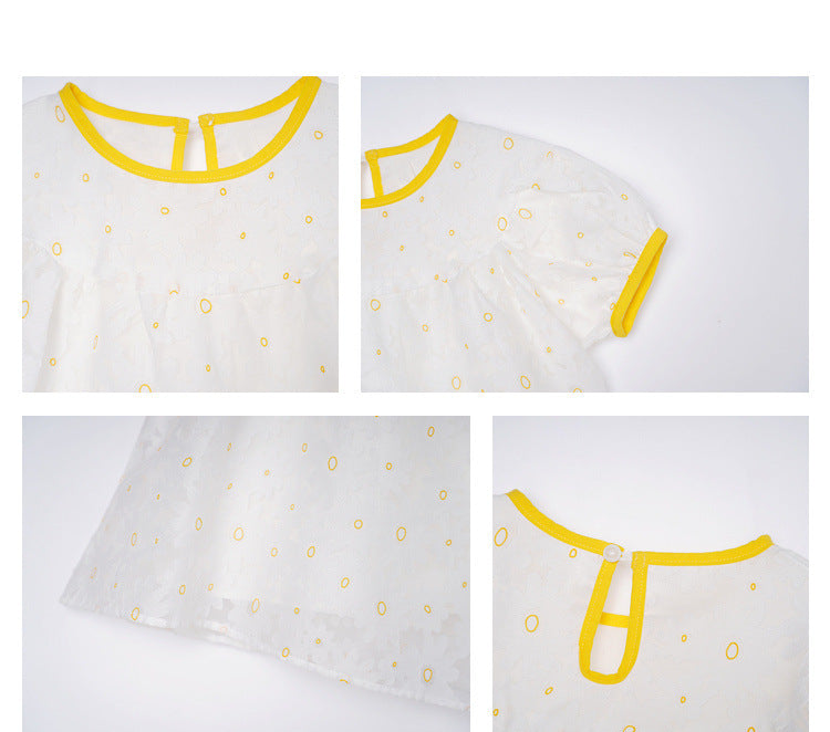 [507221] - Dress Import Fashion Anak Perempuan - Motif Flower Tutu Coating
