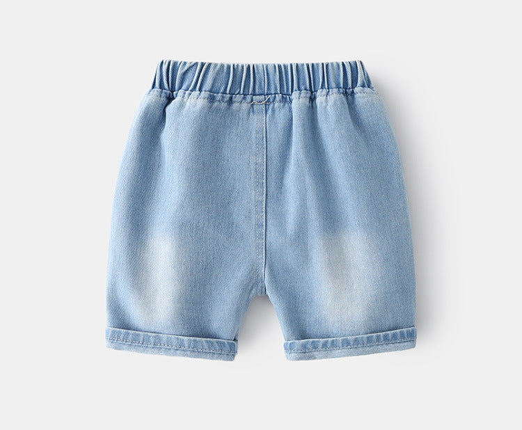 [513356] - Celana Jeans Pendek Fashion Anak Import - Motif Monster