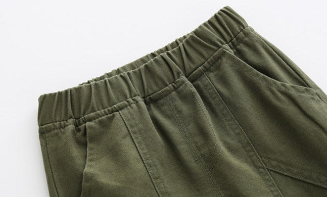 [513624] - Bawahan Celana Panjang Chino Polos Import Anak Cowok - Motif Plain Curved
