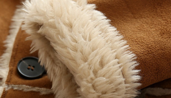 [513437] - Atasan Import Jaket Bulu Anak - Motif Feather Collar