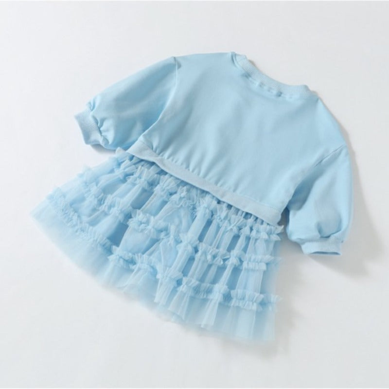 [363427] - Dress Model Sweater Fashion Anak Perempuan Import - Motif Plain Color