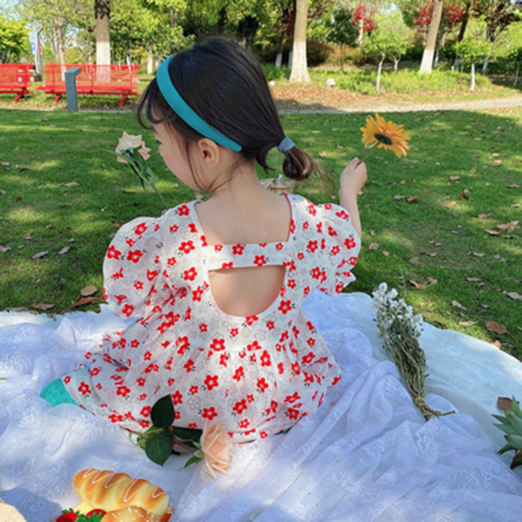 [507615] - Dress Anak Perempuan Fashion Import - Motif Cute Flowers
