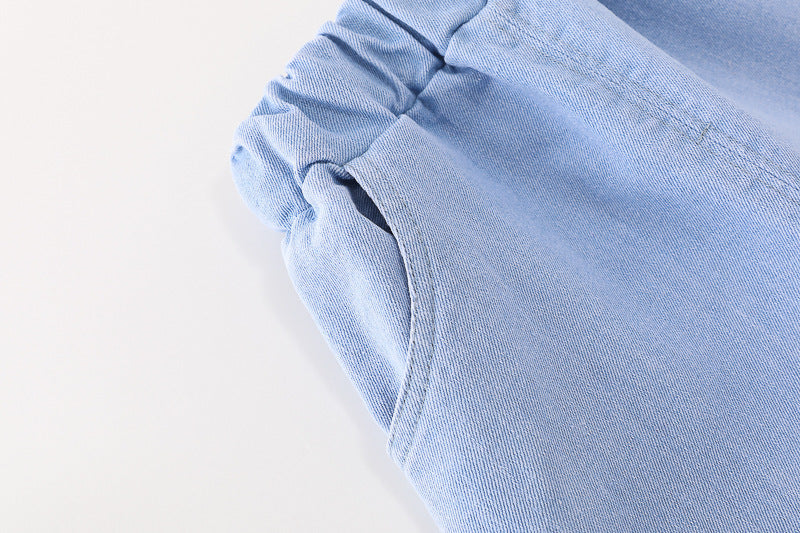 [345352] - Setelan 3 in 1 Jaket Cardigan Celana Panjang Jeans Anak Laki-Laki - Motif Colorful Star