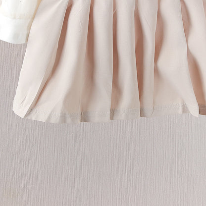 [352318] - Dress Mini Import Lengan Panjang Anak Perempuan - Motif Casual Plain
