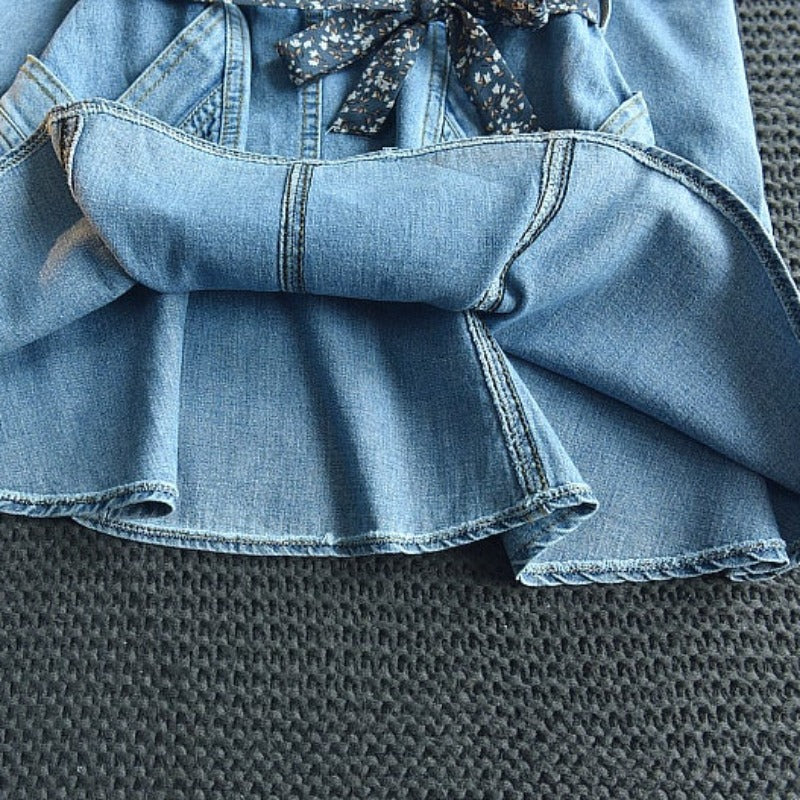 [363410] - Dress Fashion Anak Perempuan Import - Motif Plain Jeans