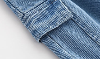 [513303] - Bawahan Pendek / Celana Jeans Anak Import - Motif Pocket Line
