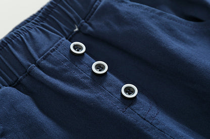 [513640] - Bawahan Celana Panjang Chino Polos Anak Laki-Laki - Motif Triple Button