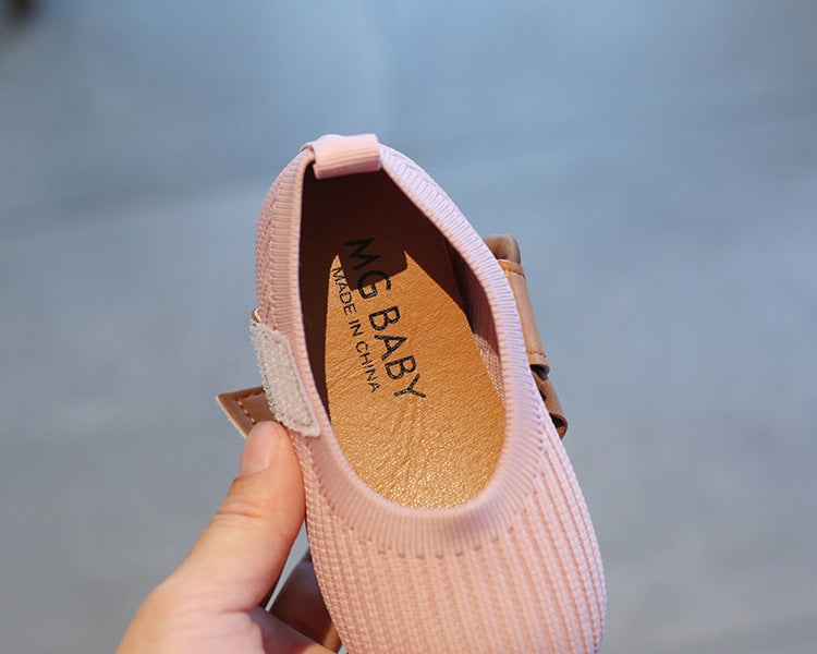 [381167] - Sepatu Slip On Trendy Anak Import - Motif Big Ribbon