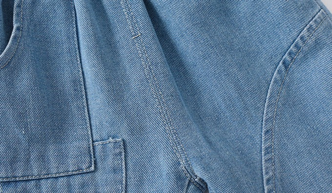 [513645] - Bawahan Celana Pendek Jeans Polos Import Anak Laki-Laki - Motif Plain Strip