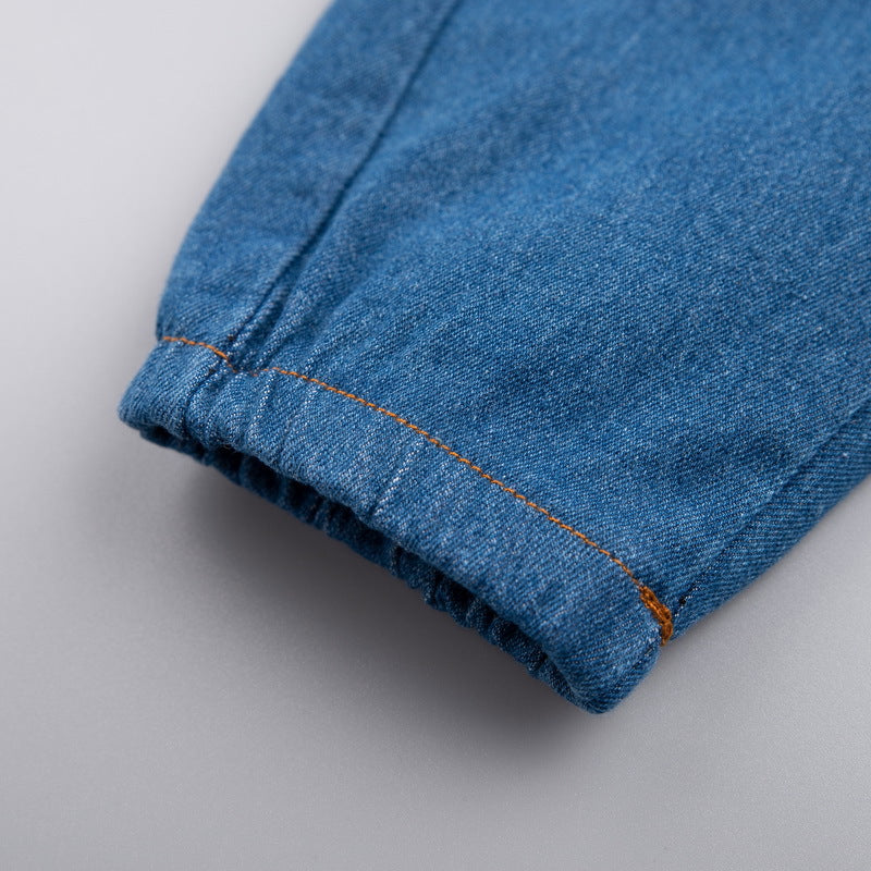 [345322] - Setelan Sweater Crewneck Celana Panjang Jogger Jeans Anak Laki-Laki - Motif The Space