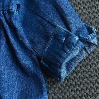 [363409] - Dress Fashion Anak Perempuan Import - Motif Plain Jeans