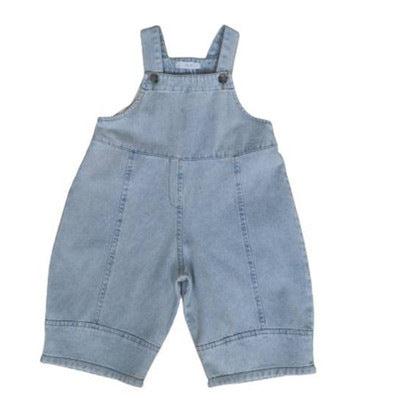 [507649] - Setelan Kaos Singlet Celana Overall Kodok Import Anak Perempuan - Motif Plain Pocket
