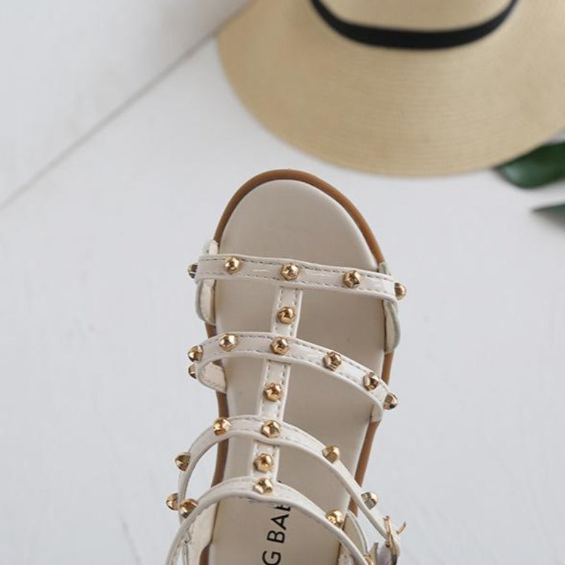 [381151] - Sepatu Sandal Tali Trendy Anak Import - Motif Jewelry Strap