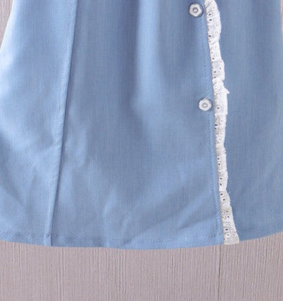 [352328] - Dress Mini Import Lengan Pendek Anak Perempuan - Motif Long Lace