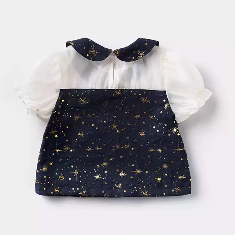 [363437] - Setelan Blouse Ootd Fashion Anak Perempuan Import - Motif Outer Space